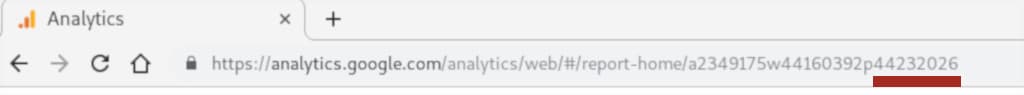 Google Analytics: finding View ID via the view URL